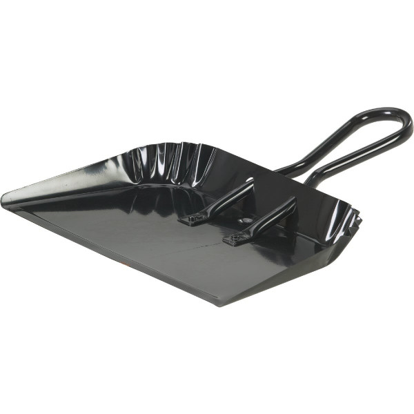 DUST PAN METAL BLK 17"W