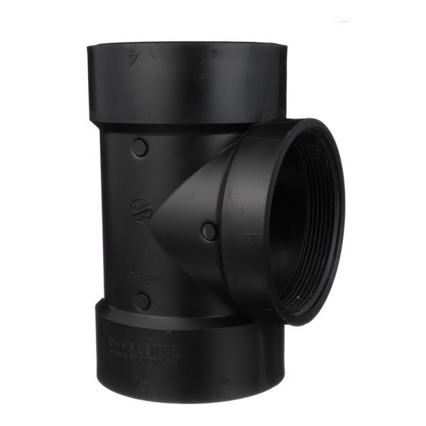 TEE C/O ABS 4" SXSXFPT