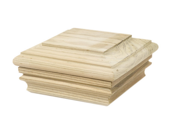 POST CAP FLAT PINE 4"X4"