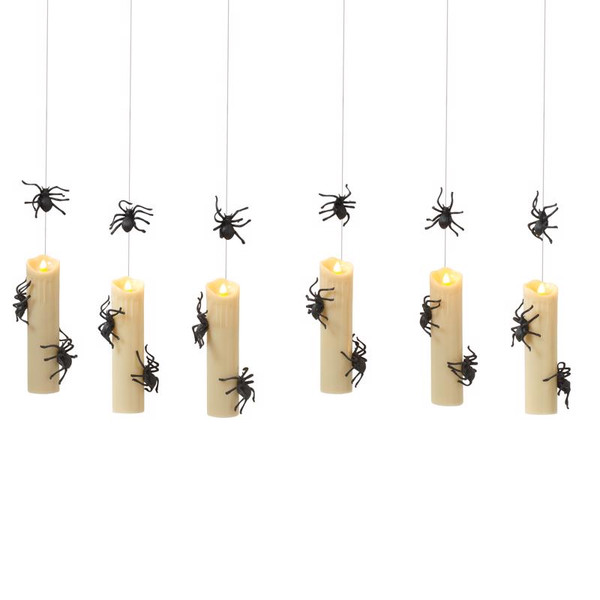 SPIDER CANDLES 6PC