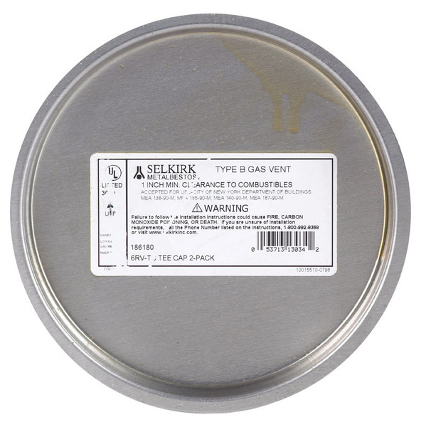 CAP B-VENT TEE 6"6RV-TC