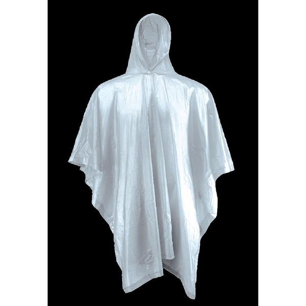 RAIN PONCHO PVC UNSX CLR