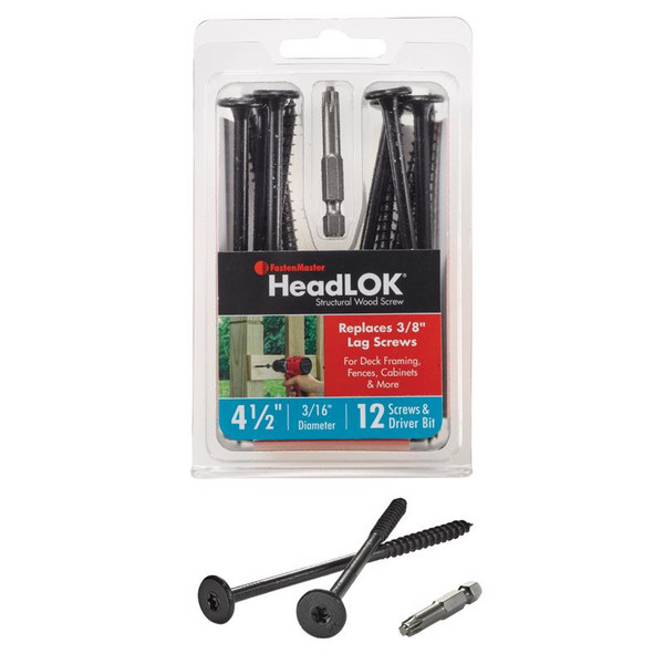 STRCT WDSCRW 4-1/2" 12PC
