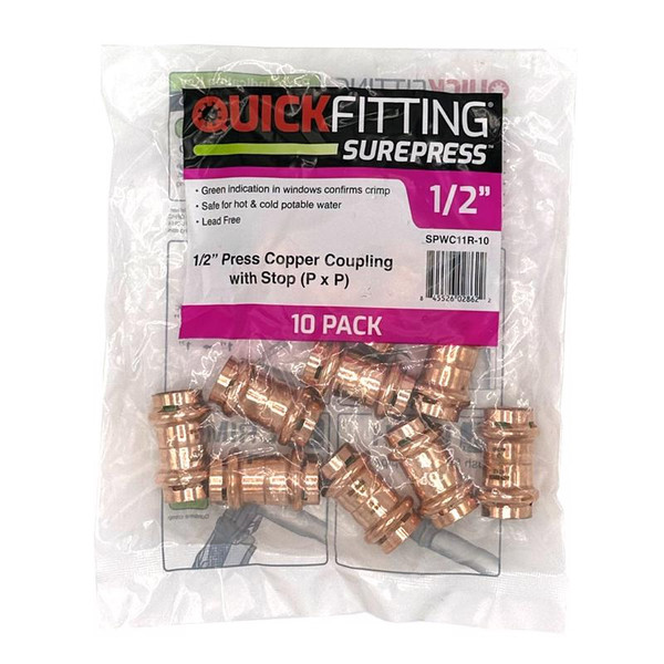 CPLNG W/STP 1/2" 10PK