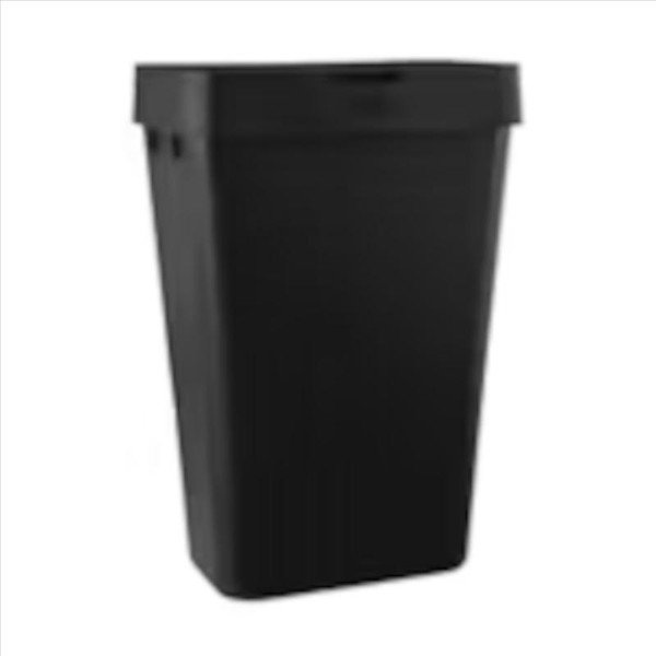 TRASH CAN BLK 12.2GAL