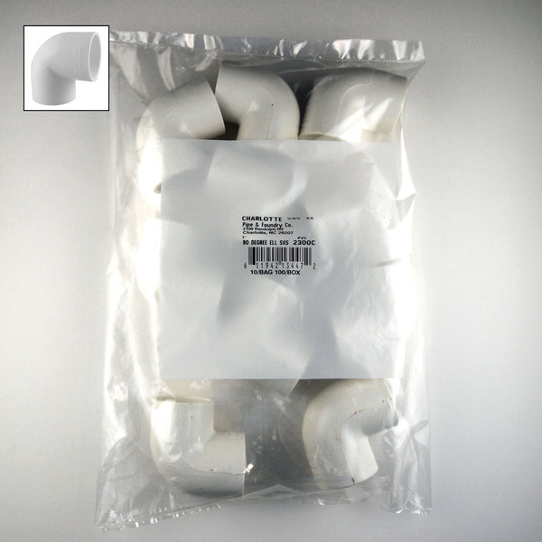 ELBOW PVC 1 SCH40  10PK