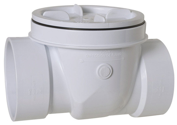 VALVE BACKWATER PVC 4