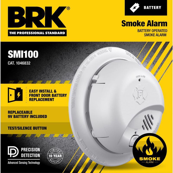 SMOKE ALARM ION 9V BATT