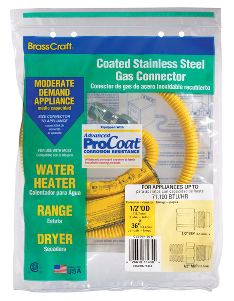 GAS CNNCTR 1/2FXM 36