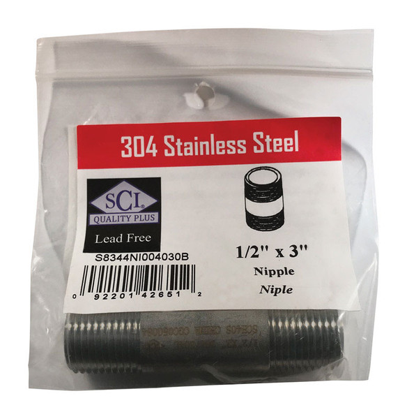 NIPPLE 1/2 X 3