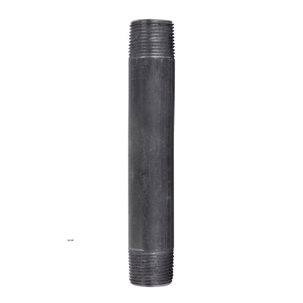 NIPPLE BLACK 3/4X6 STZ Industries 3/4 in. MIP each X 3/4 in. D MIP Black Steel 6 in. L Nipple