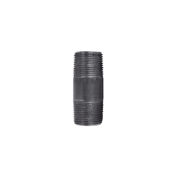 NIPPLE BLACK 3/4X2.5 STZ Industries 3/4 in. MIP each X 3/4 in. D MIP Black Steel 2-1/2 in. L Nipple