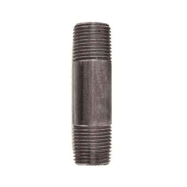 NIPPLE BLACK 1/2X3 STZ Industries 1/2 in. MIP each X 1/2 in. D MIP Black Steel 3 in. L Nipple