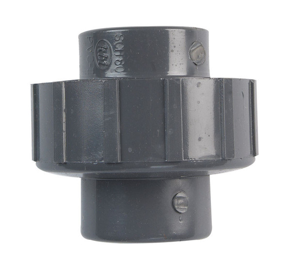 UNION SCH80 3/4FPT PVC