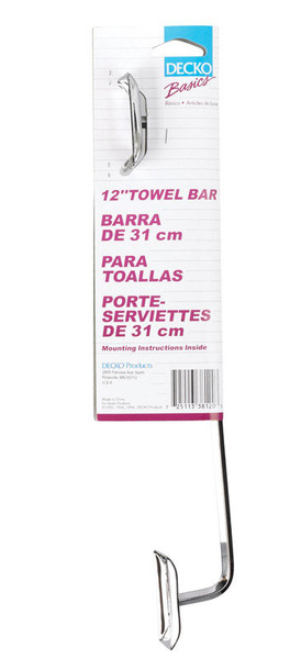 BAR TOWEL 12DIAMOND CHR