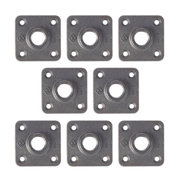 FLANGE BLK IRON 1/2 8PK