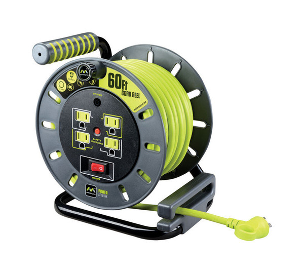 CORD REEL 60CRD 4OUTLET