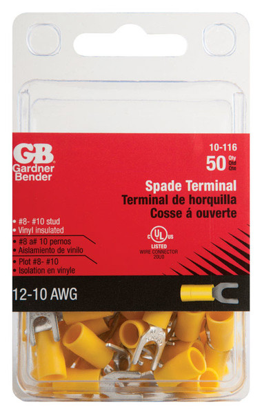 SPADE TERM 12-10AWG 50PK