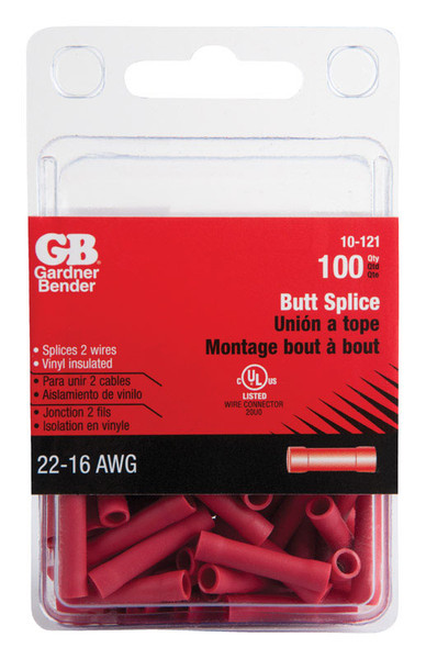 BUTTSPLICE 22-18AWG100PK