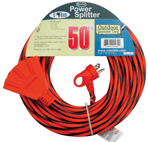 CORD 50FT I-PLUG 3-OUT