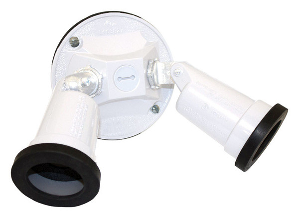 RND CVR/2LMPHLDR KIT WHT