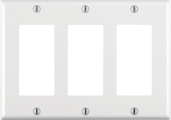 DECORA WALLPLATE 3G WHT