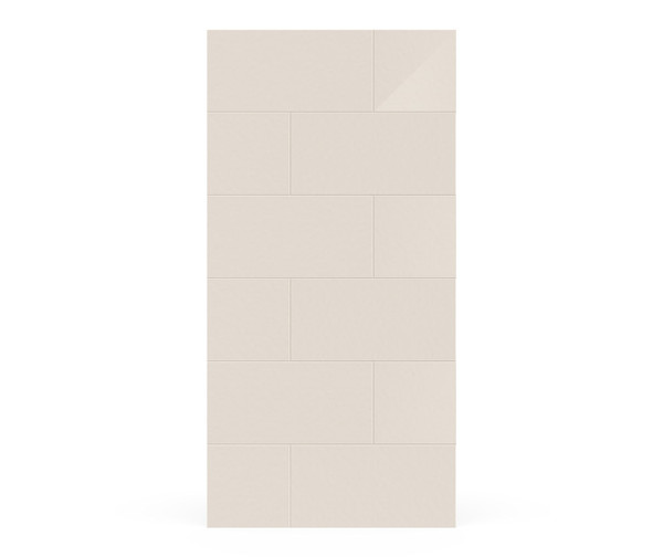 Swanstone Traditional Subway Tile 42x72 Glue-Up Bathtub & Shower Wall Panel, Mountain Mist