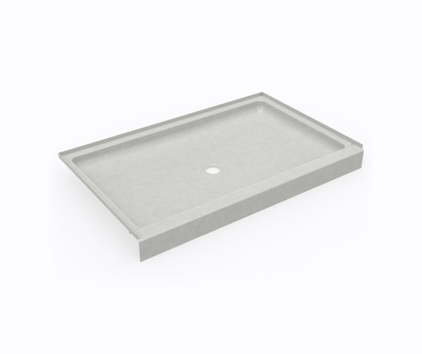 Swanstone SS-3454 34 x 54 Alcove Shower Pan with Center Drain, Birch