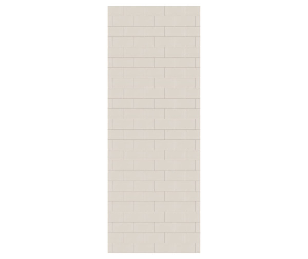 Swanstone Metro Subway Tile 36 x 96 Glue-Up Bathtub & Shower Wall Panel, Bisque