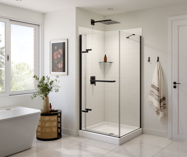 Swanstone Metro Subway Tile Glue-Up Bathtub & Shower Wall Panel 32x96 Coastal Sands