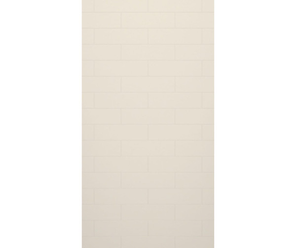 Swanstone Modern Subway Tile Glue Up Bathtub & Shower Wall Panel 50x72 Bisque