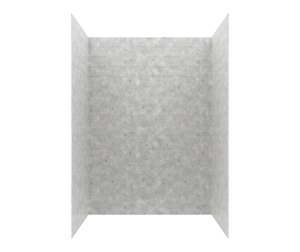 Swanstone Metro Subway Tile Glue-Up Bathtub and Shower Wall Kit 34x50x72 Ice