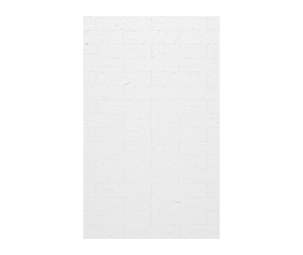 Swanstone MSMK-8430-1 Modern Subway Tile Glue-Up Bathtub & Shower Wall Panel 30x84 Carrara