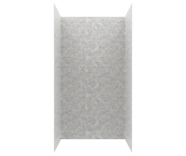 Swanstone Metro Subway Tile Glue Up Shower Wall Kit 34 x 50 x 96 Ice