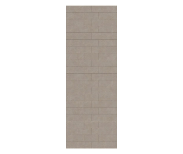 Swanstone Metro Subway Tile 30 x 84 Glue-Up Bathtub & Shower Single Wall Panel, Limestone