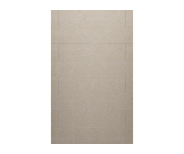 Swanstone Traditional Subway Tile 30 x 96 Glue-Up Bathtub Shower Wall Panel Limestone