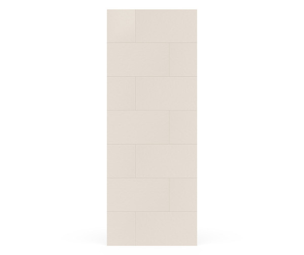 Swanstone Traditional Subway Tile Glue-Up Bathtub & Shower Wall Panel 32x84 Mountain Mist