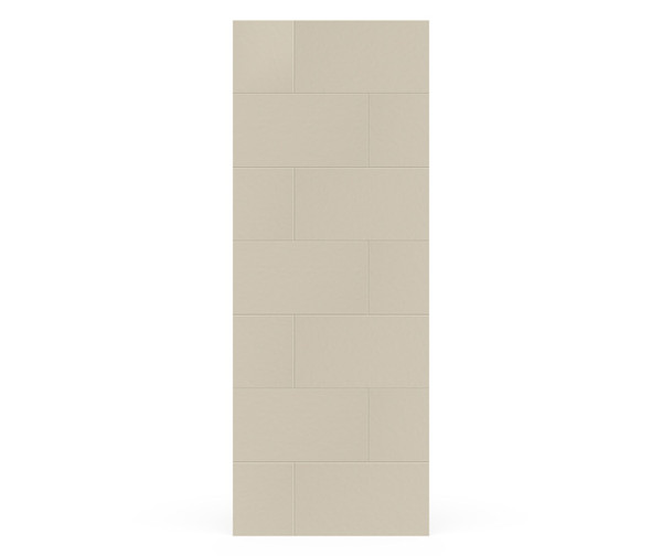 Swanstone Traditional Subway Tile Glue-Up Bathtub & Shower Wall Panel 32x84 Coastal Sands