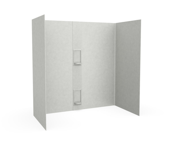 Swanstone Smooth Glue-Up Tub Wall Kit 30 x 60 x 60 in Birch