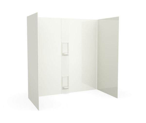 Swanstone Smooth Glue-Up Tub Wall Kit 30 x 60 x 60 Bisque SS-60-5