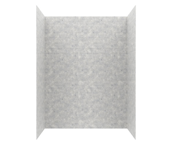 Swanstone Metro Subway Tile Glue-Up Bathtub and Shower Wall Kit 34x62x84 Ice