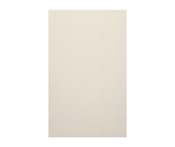 Swanstone Traditional Subway Tile 36 x 84 Glue-Up Bathtub Shower Wall Panel Bisque