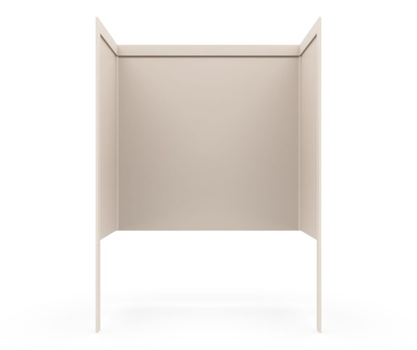 Swanstone Smooth Glue-Up Tub Wall Kit 34 x 60 x 60 Tahiti White SSIT-60-3
