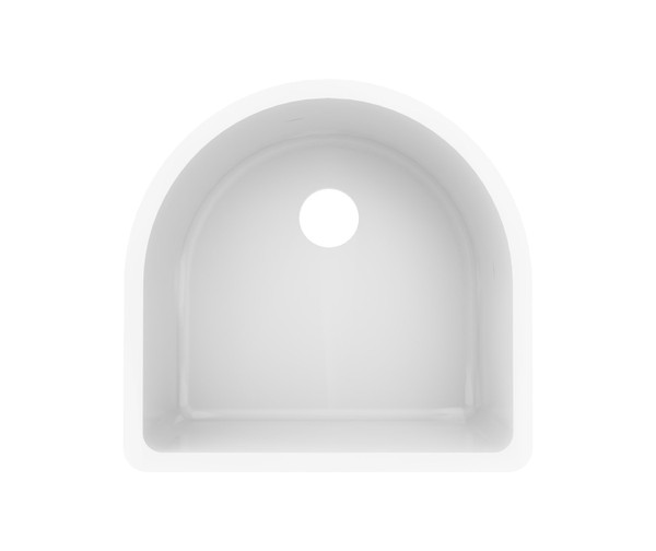 Swanstone US-2021 20 x 21 Undermount Large Bowl Kitchen Sink, White