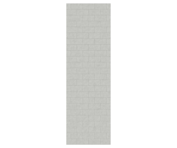Swanstone Metro Subway Tile 30 x 96 Glue-Up Bathtub & Shower Wall Panel in Birch