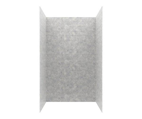 Swanstone Metro Subway Tile Glue-Up Bathtub and Shower Wall Kit 34x42x72 Ice