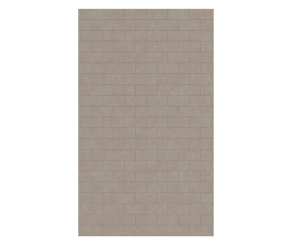 Swanstone Metro Subway Tile Glue-Up Bathtub and Shower Single Wall Panel, 50 x 84, Limestone