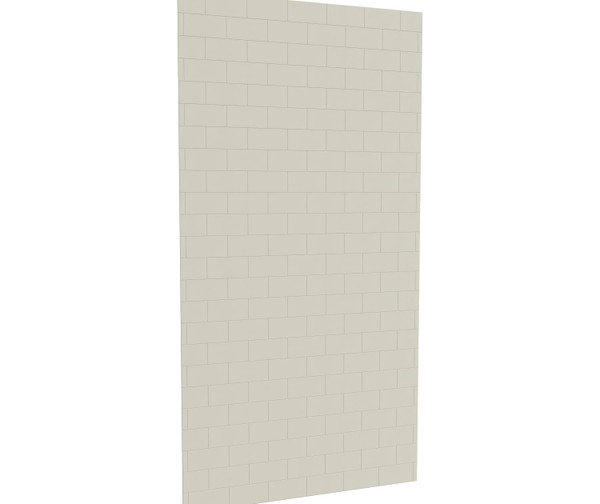 Swanstone Metro Subway Tile Glue-Up Bathtub & Shower Wall Panel 42x96 Tahiti White