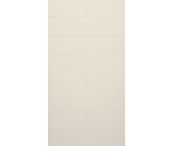 Swanstone Traditional Subway Tile 42x84 Glue-Up Bathtub Shower Wall Panel Bisque