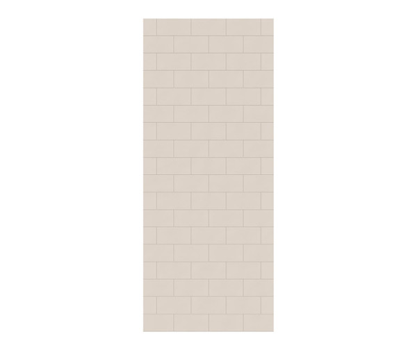 Swanstone Metro Subway Tile 30 x 72 Glue-Up Bathtub Shower Wall Panel, Tahiti White